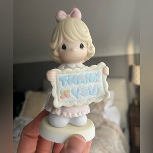 Charming Thank You Figurine with Bow